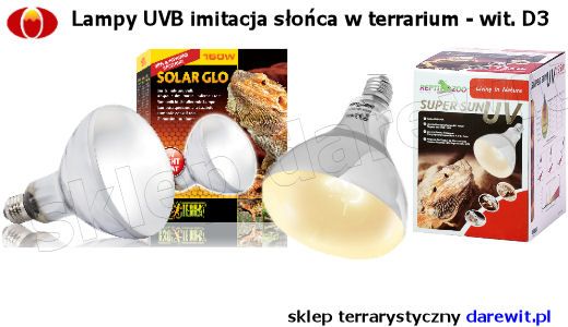 Exo Terra lampy UVB żarówki domowe słońca dla gadów